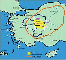 Anadolu'da (Frigya -Pisidia sınır bölgesi) şehir