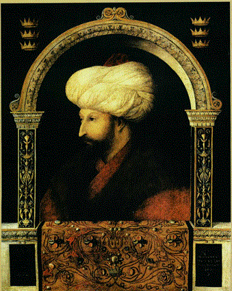 Fatih Sultan Mehmed Han'ın Bellini tarafından yapılmış portresi