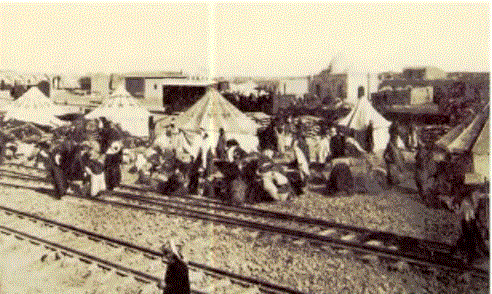 Hacılar Medine Tren istasyonunda