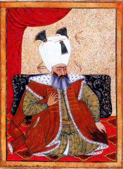 Kanunî Sultan Süleyman Han'ın bir minyatürü