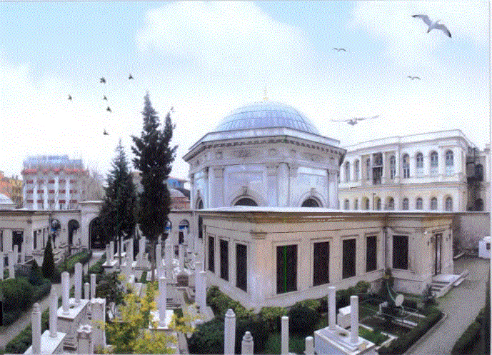 Sultan Abdülaziz Han'ın medfun bulunduğu Sultan ikinci Mahmud Türbesi - Çemberlitaş / İstanbul 