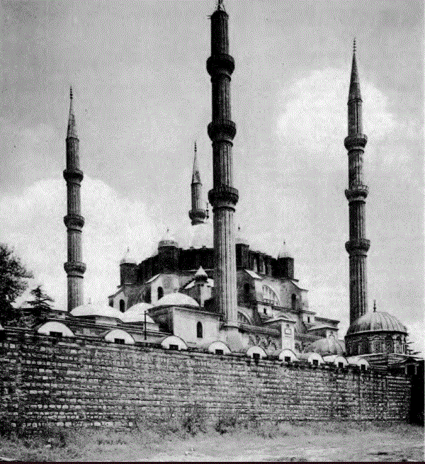 Sultan İkinci Selim Hân tarafından, 1568-1575 seneleri arasında Mîm&r Sinan’a Edirne’de yaptırılan Selimiye Câmii.