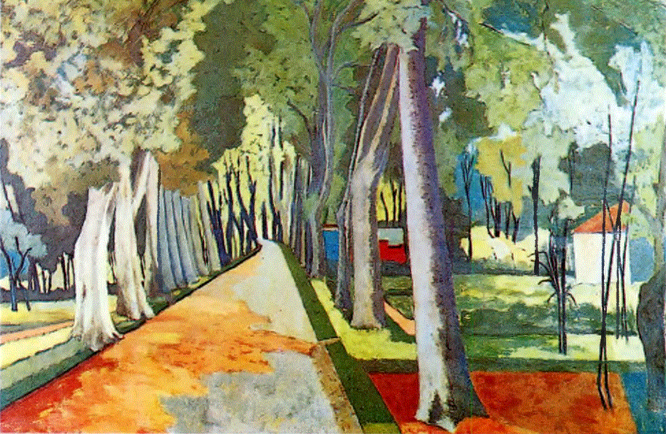 Nihat Akyunak'ın Gülhane Parkından adlı tablosu.